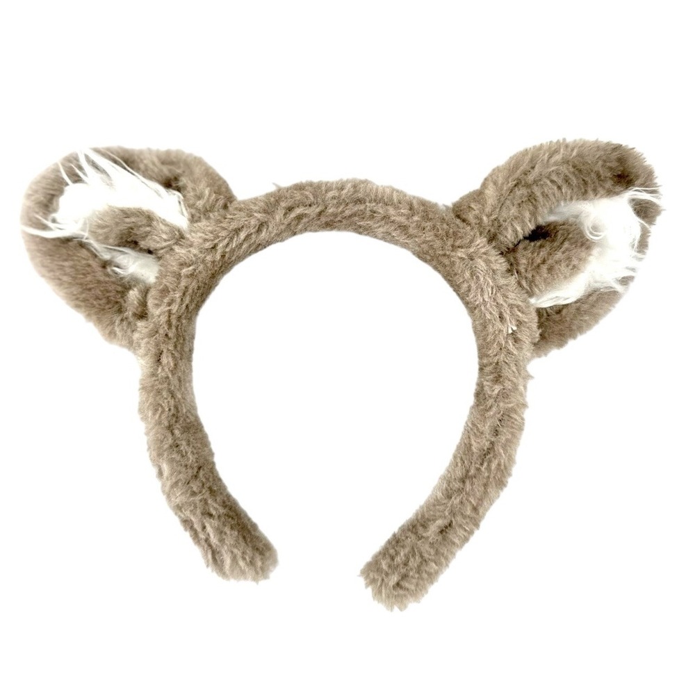 Great Wolf Lodge Wolf Ears Headband Kids Gray Plush Furry Souvenir Costume